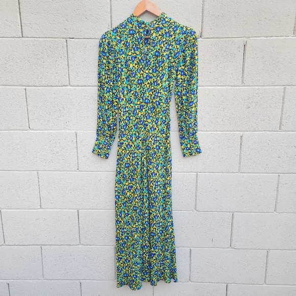 Rails | Carmel Cutout Long Sleeve Dress in Abstract Garden Size XS - Picture 10 of 12